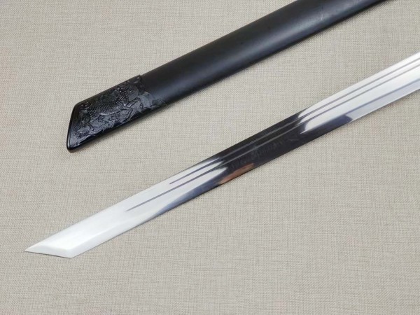烟台1.2米黑木镜面不锈钢麒麟战刀